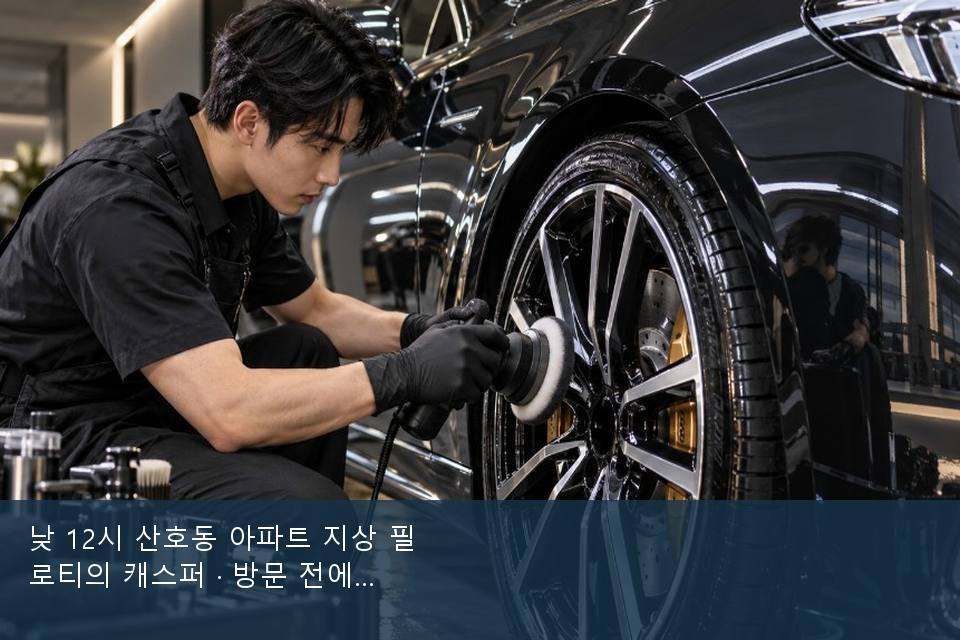 낮 12시 산호동 아파트 지상 필로티의 캐스퍼 · 방문 전에 확인한 것